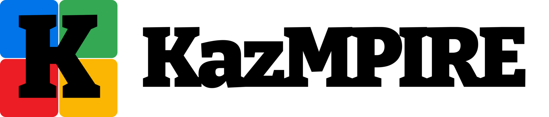 KazMPIRE Transparent Black Logo. | kaz.ng